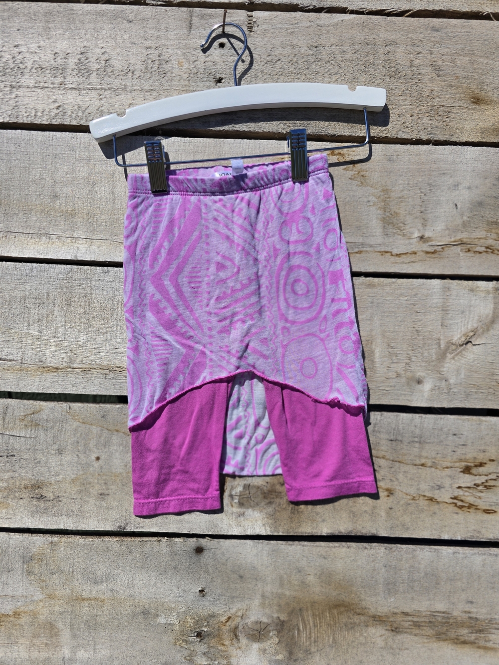 Joah Love Pink Patterned Kids' Skirted Leggings